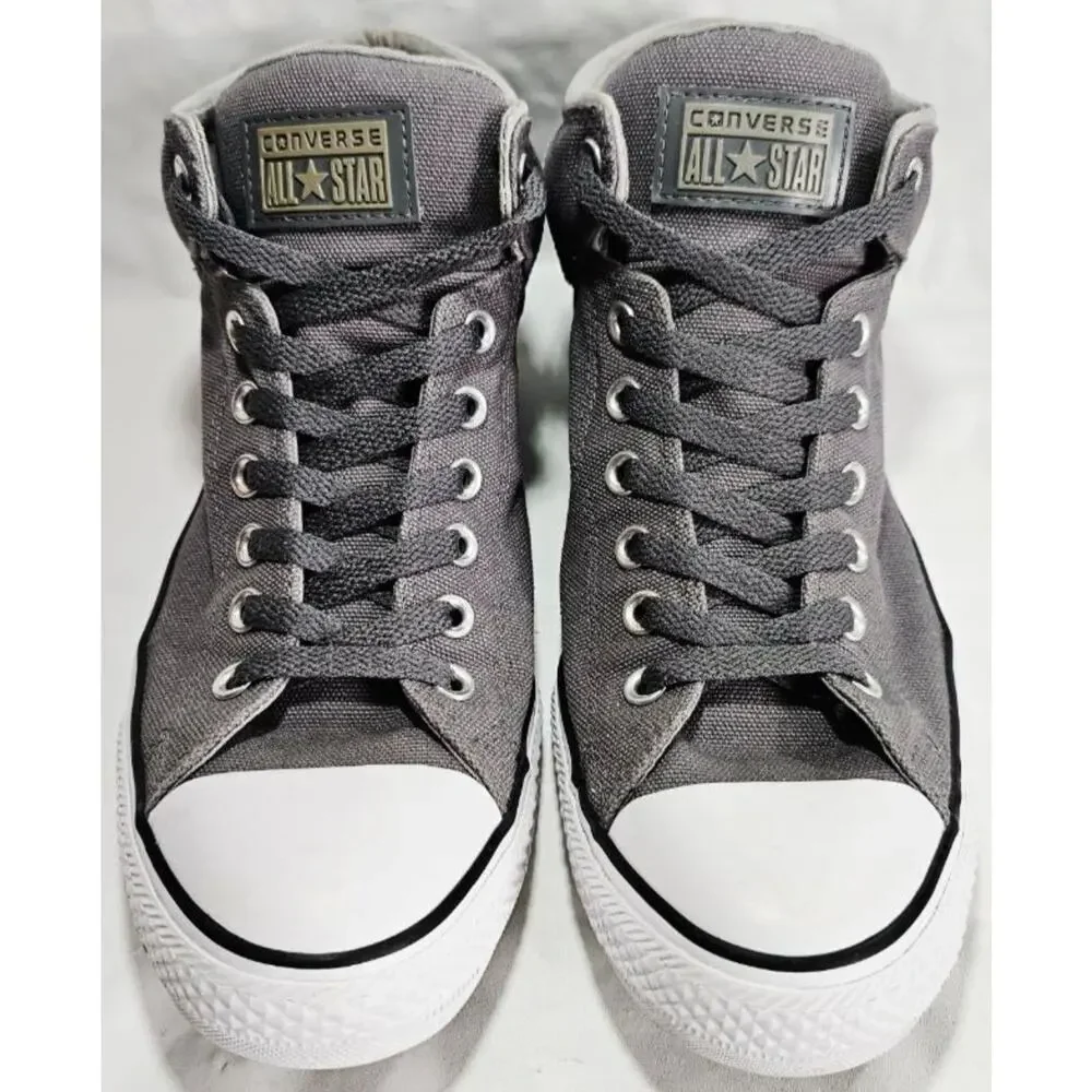 Converse Chuck Taylor All Star Street High Sneakers Grey Mens Size 10